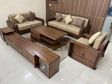 Mẫu Sofa gỗ 013