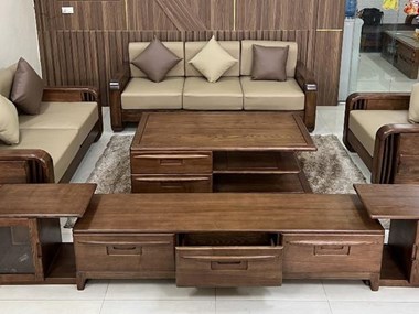 Mẫu Sofa gỗ 027